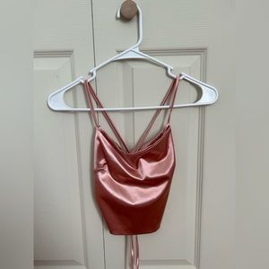 Satin crop top